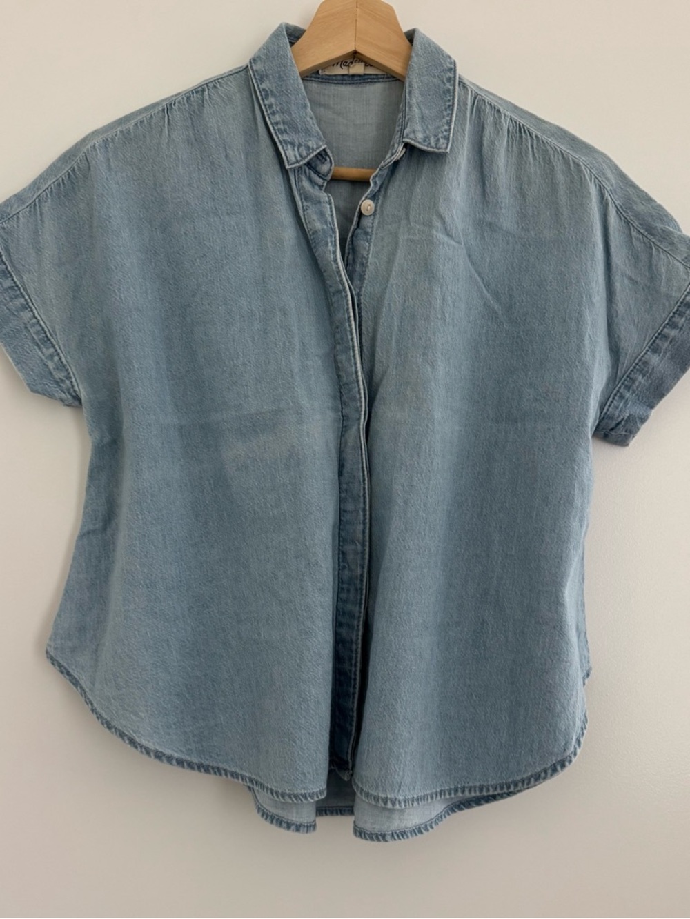 Light Wash Denim Button-Front Shirt from Madewell